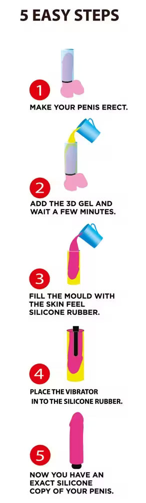 Cloneboy Penisabdruckset Natur - DIY Dildo-Kit mit Penisring