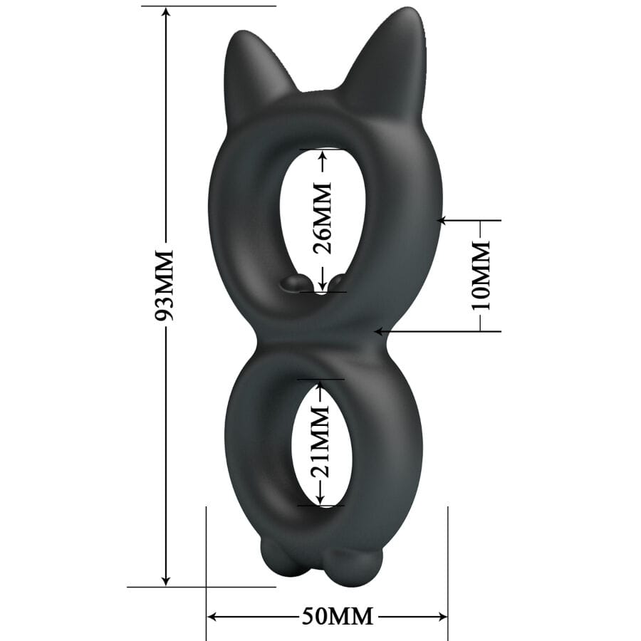 Penisring Toran Doppelter Silikonring Modell 20 Ø 5 cm.5