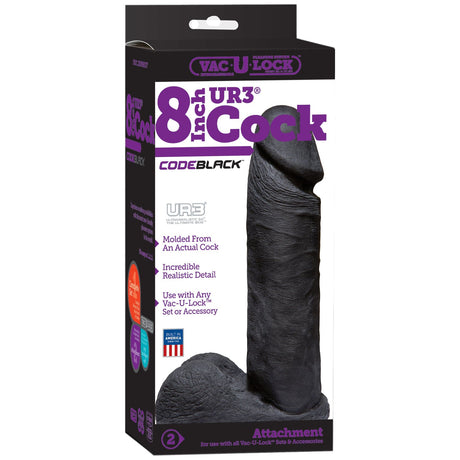 Dildo Anton schwarz 20,3 x 4,8 cm