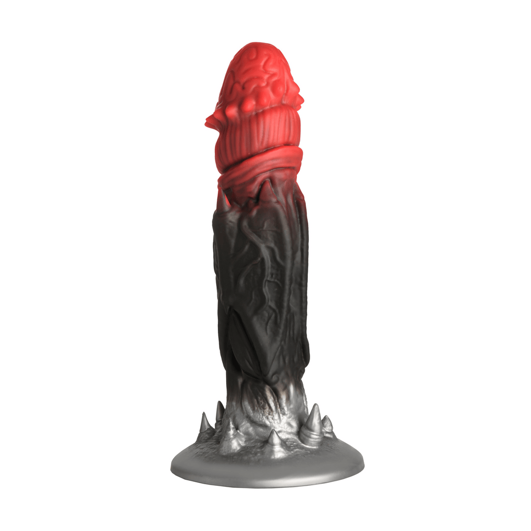 Dildo Creature Cocks Count Cockula Silikon Schwarz und Rot 20,3 x Ø 5,3 cm