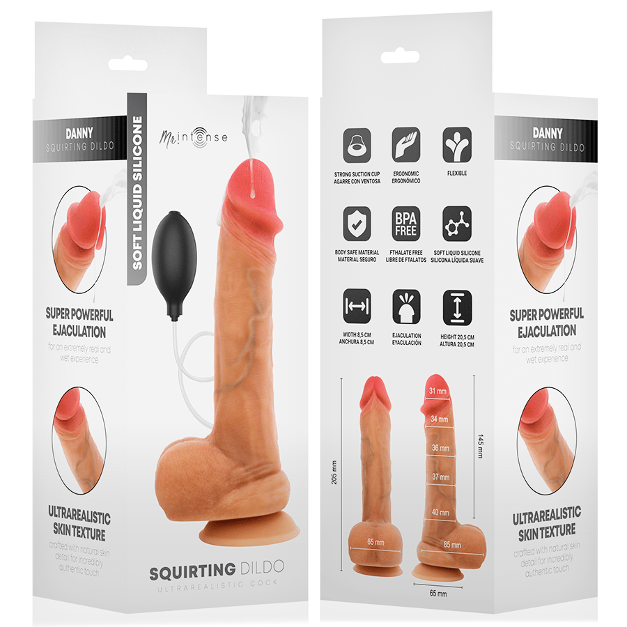 Dildo Danny Spritzer aus Silikon 20,5 cm Ø 4 cm – Ansicht 8