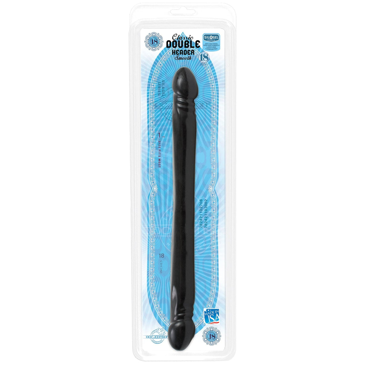 Dildo Double Header schwarz 45,7 x 4 cm