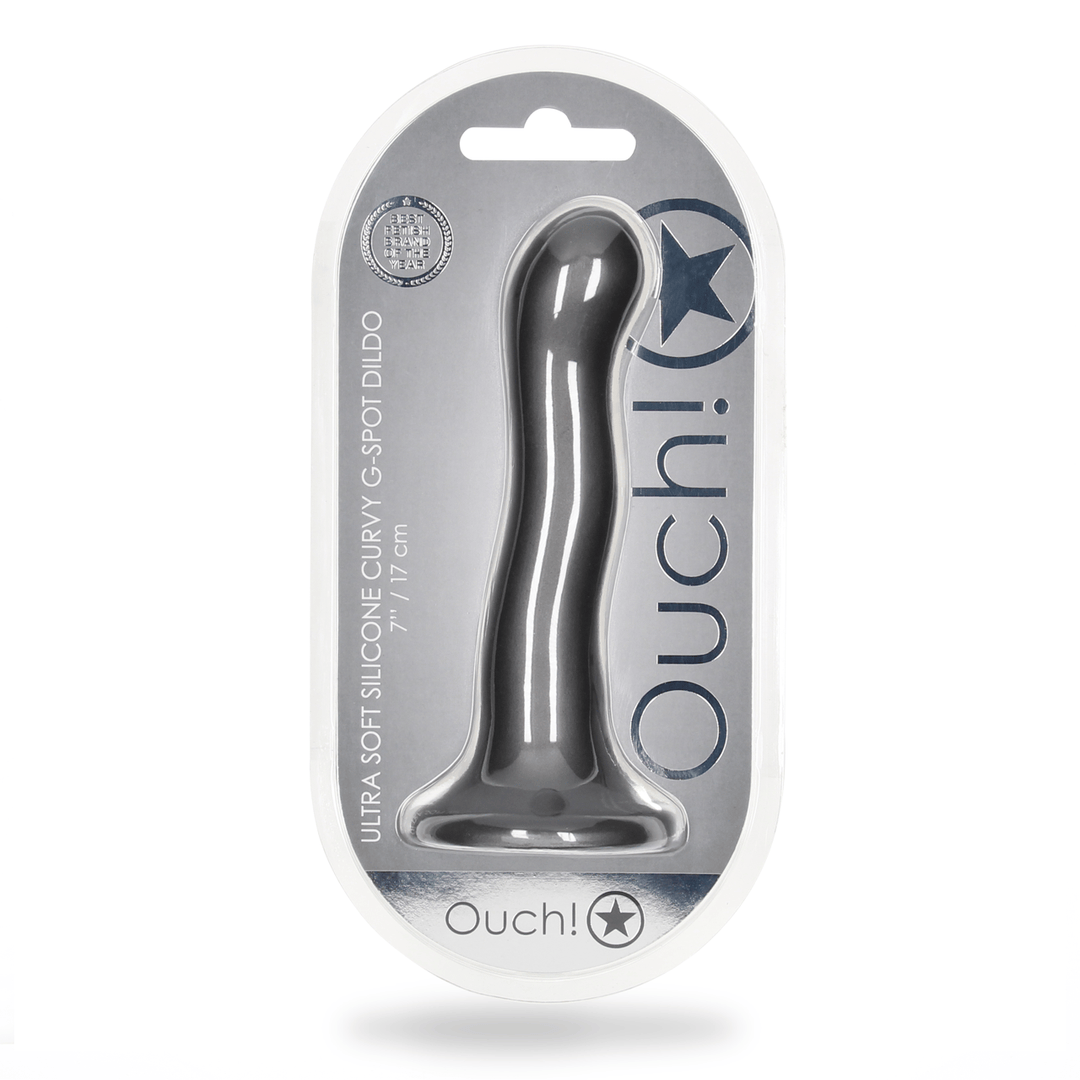 Dildo Ouch G-Punkt aus Silikon ultraweich in drei Farben 17 x Ø 3,7 cm – Ansicht 2