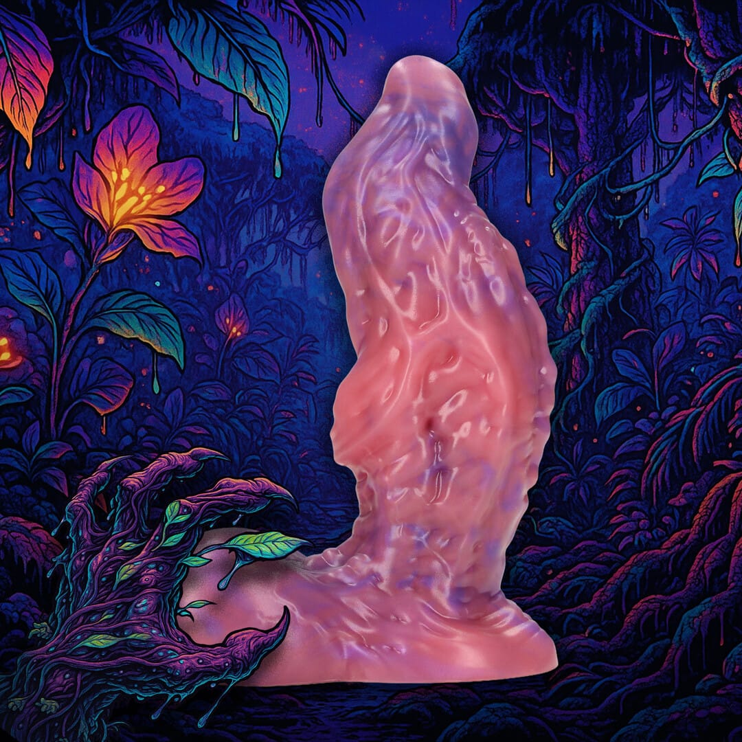 Dildo Galactic Ravager aus Silikon Rosa-Violett 17 x Ø 6,5 cm – Ansicht 4