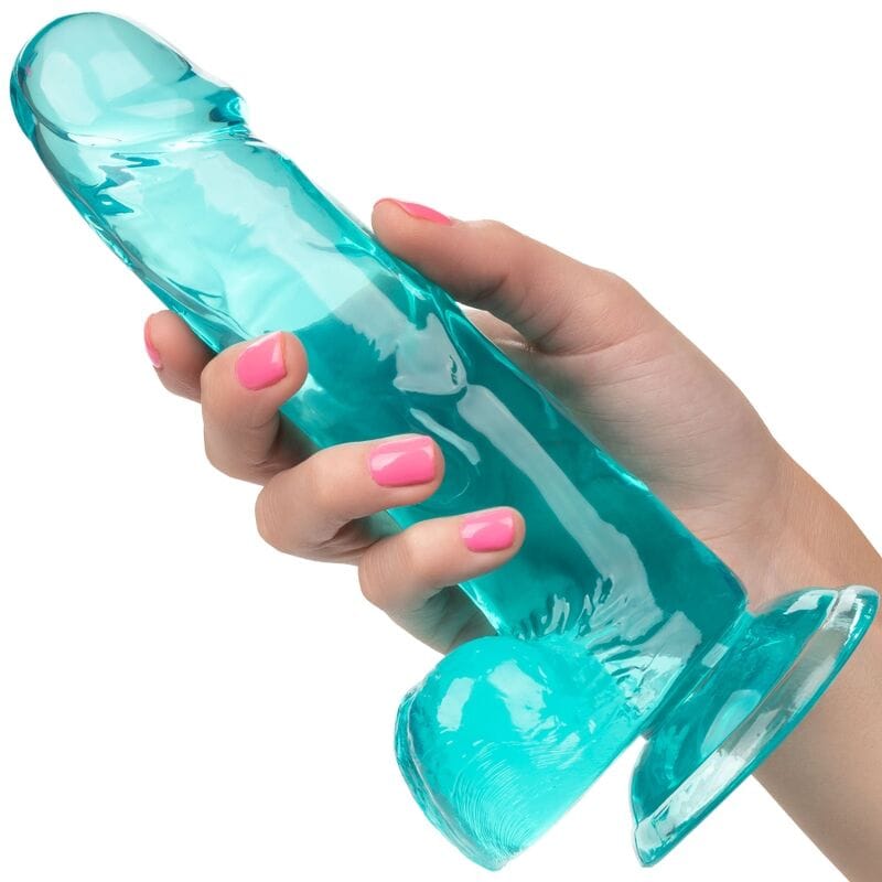 Dildo Große Königin Blau 15,25 x 3,75 cm – Ansicht 4