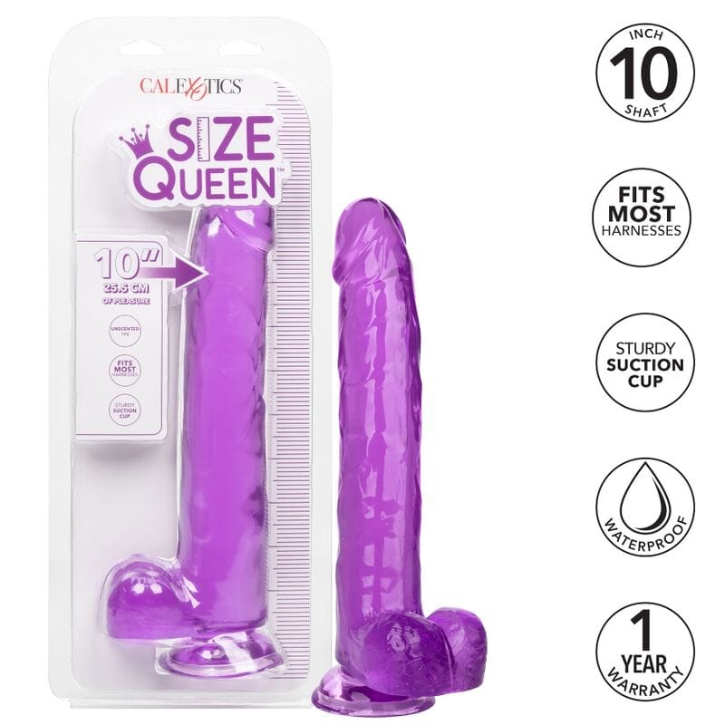 Dildo Große Königin Lila 25,5 x 5 cm – Ansicht 2