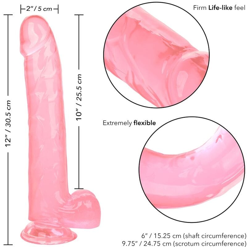 Dildo Große Königin Rosa 25,5 x 5 cm – Ansicht 6