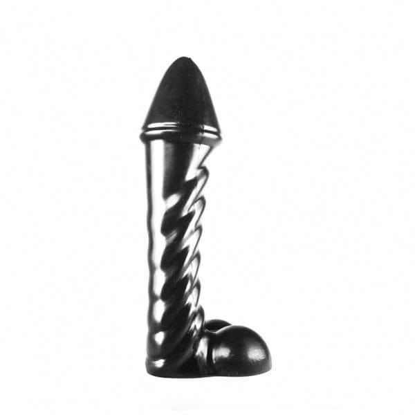 Dildo Hahnenfuß schwarz 29 x 7,6 cm