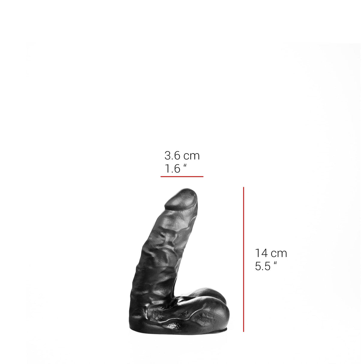 Dildo Lustmacher schwarz 14 x 3,6 cm
