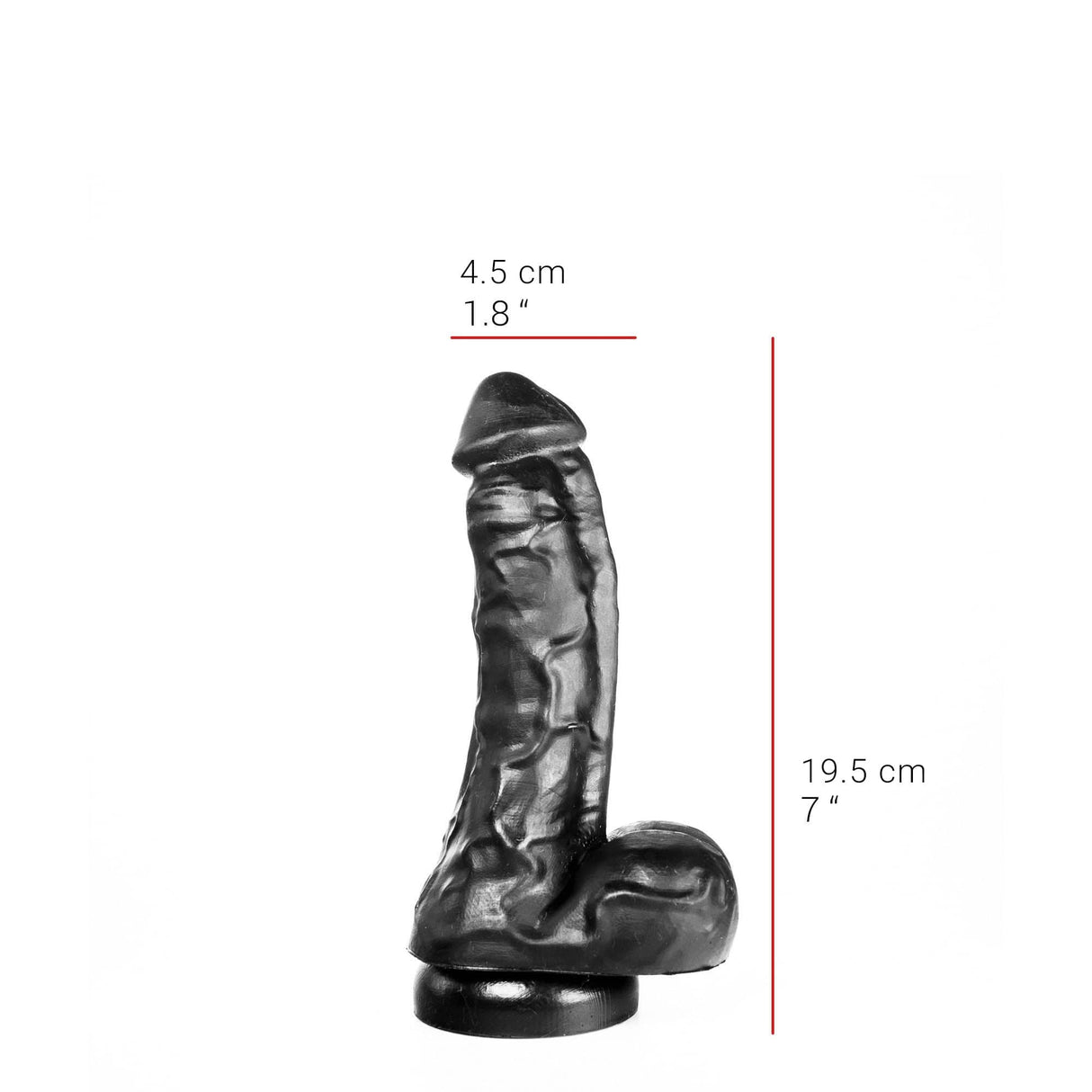 Dildo Lustmacher schwarz 19,5 x 4,5 cm