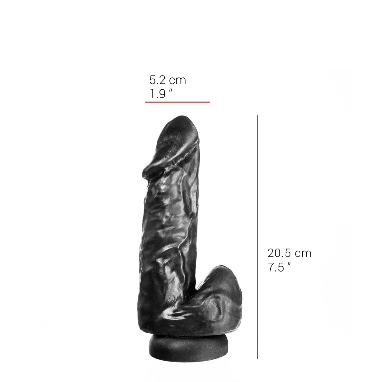 Dildo Lustmacher schwarz 20,5 x 5,2 cm