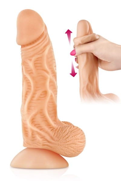 Dildo mit beweglicher Haut 22 x 4,3 cm