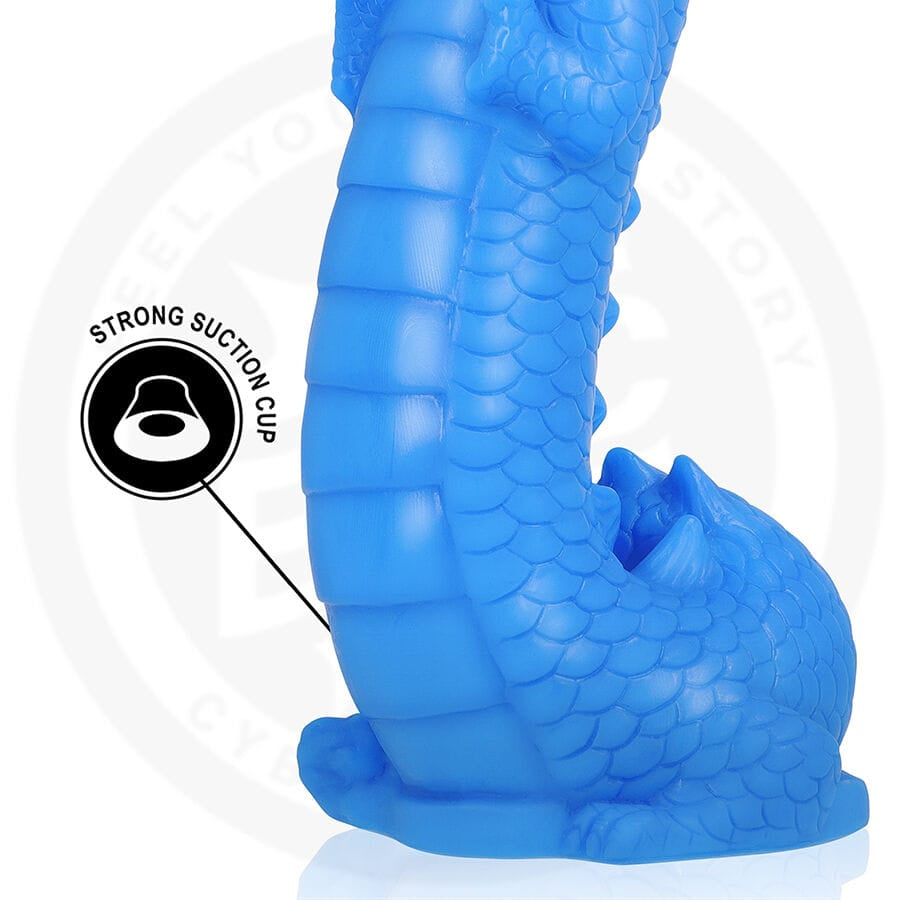 Dildo Naga Celestial Dragon Blau 18 cm