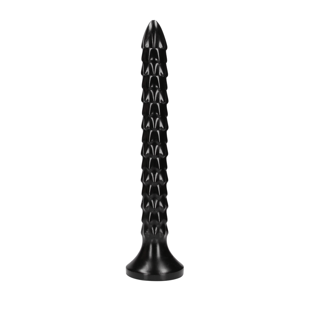 Dildo Ouch Anal Snake geschuppt aus PVC Schwarz 30 x Ø 3,4 cm