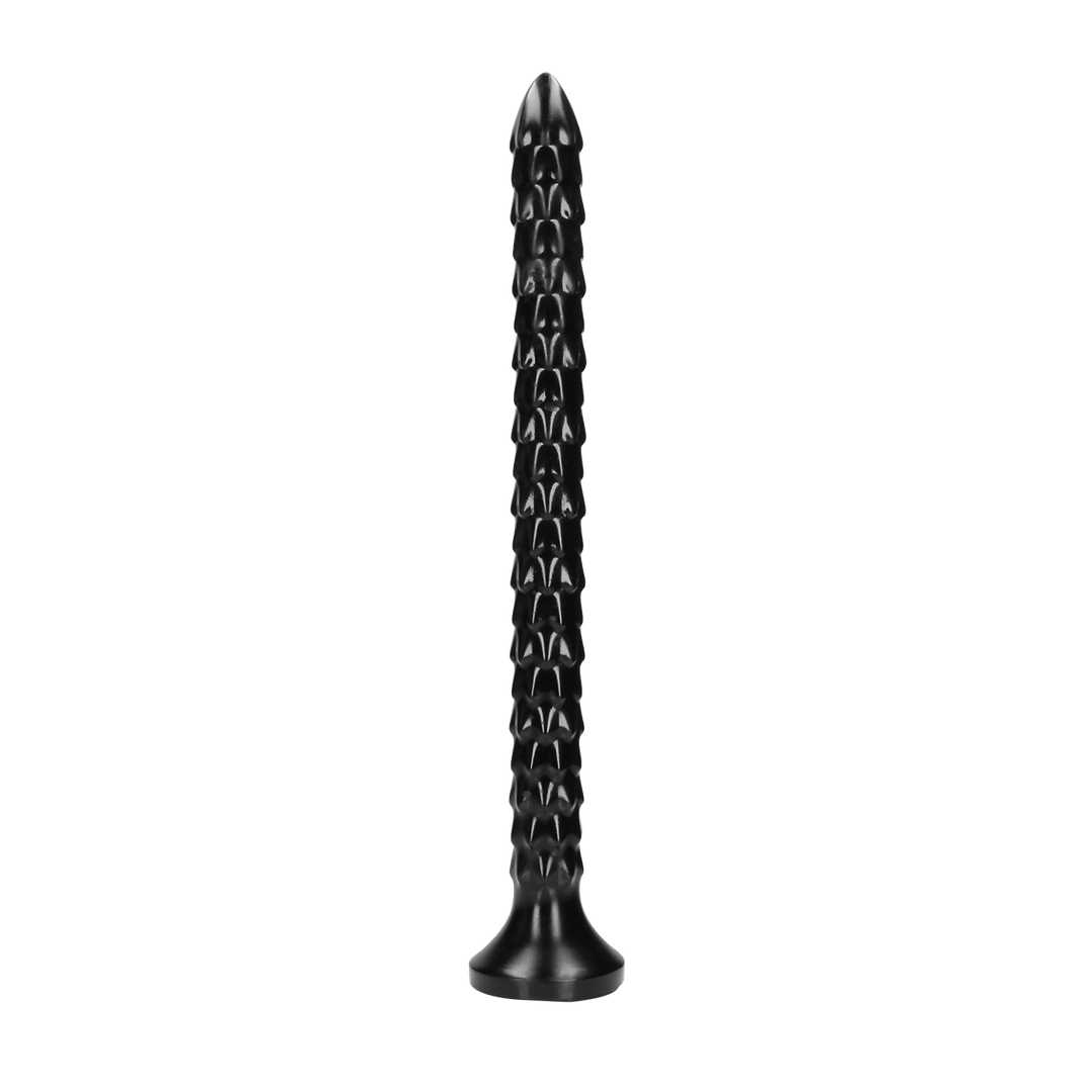 Dildo Ouch Anal Snake geschuppt aus PVC Schwarz 40 x Ø 3,4 cm