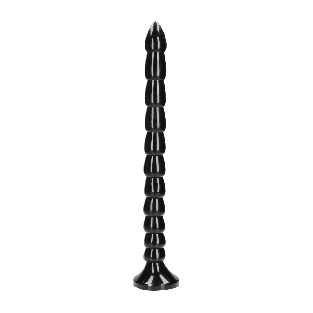 Dildo Ouch Anal Snake gestapelt aus PVC Schwarz 40 x Ø 3,5 cm