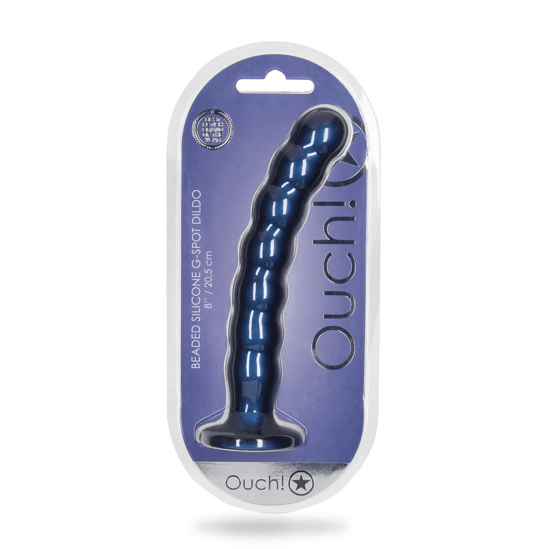 Dildo Ouch G-Punkt aus Silikon mit Perlen in vier Farben 20,4 x Ø 3,1 cm – Ansicht 9