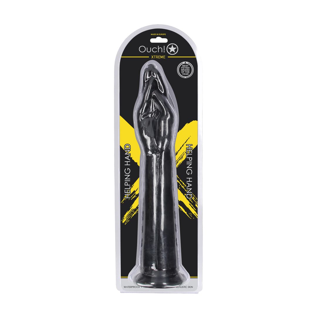 Dildo Ouch Helping Hand mit Unterarm aus PVC Schwarz 38 x Ø 7,3 cm – Ansicht 2