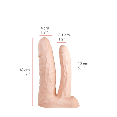 Dildo realistischer Gönner Natur 18 x 4 cm