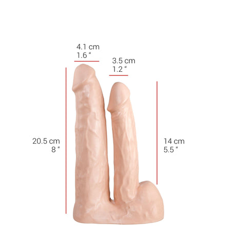 Dildo realistischer Gönner Natur 20,5 x 4,1 cm