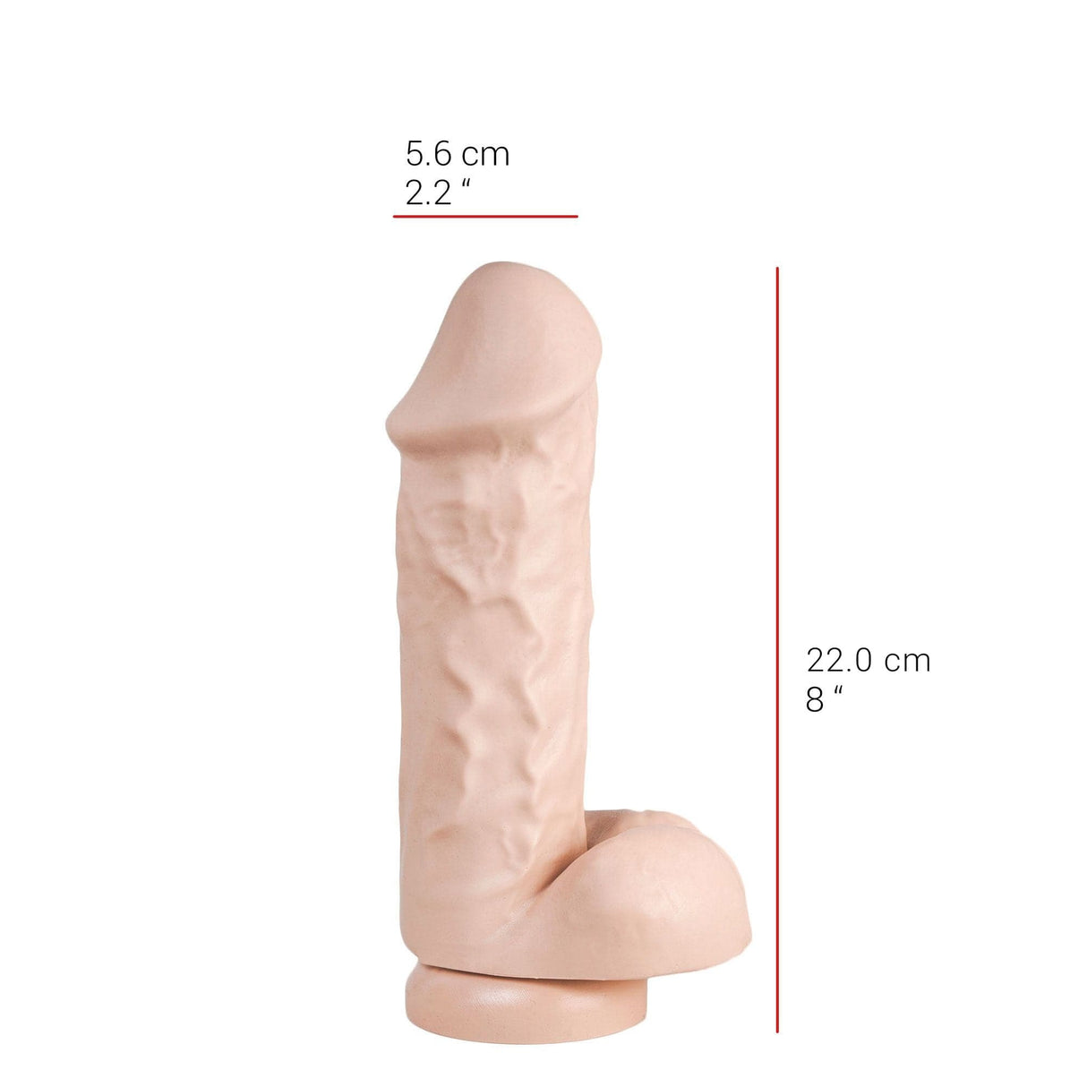 Dildo realistischer Gönner Natur 22 x 5,6 cm