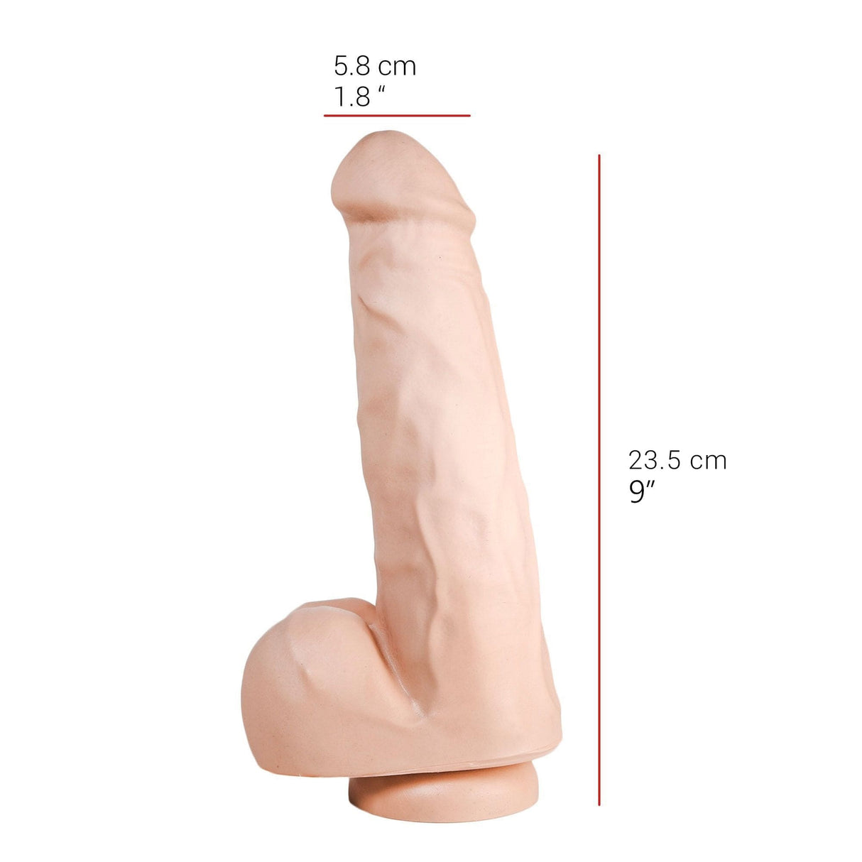 Dildo realistischer Gönner Natur 23,5 x 5,8 cm