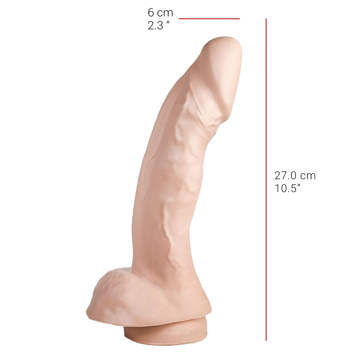 Dildo realistischer Gönner Natur 27 x 6 cm