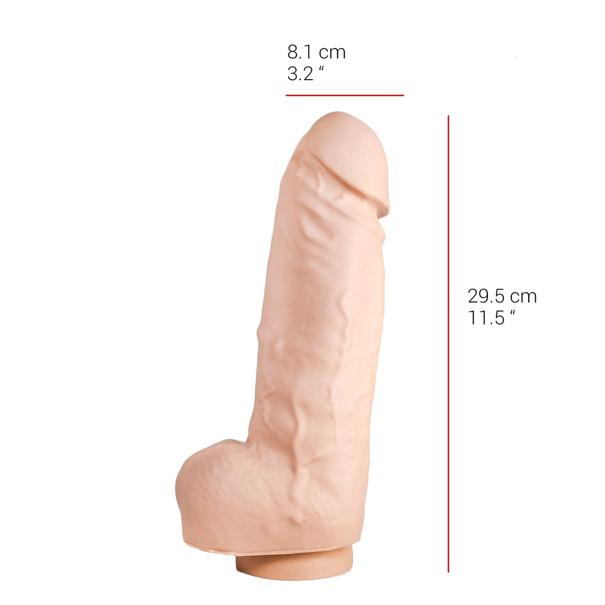 Dildo realistischer Gönner Natur 29,5 x 8,1 cm