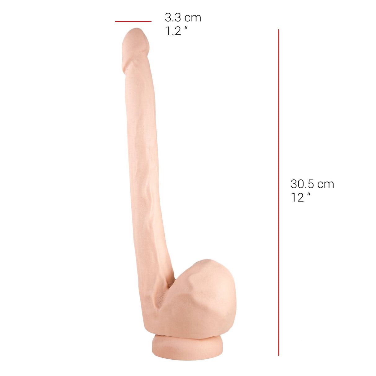 Dildo realistischer Gönner Natur 30,5 x 3,3 cm