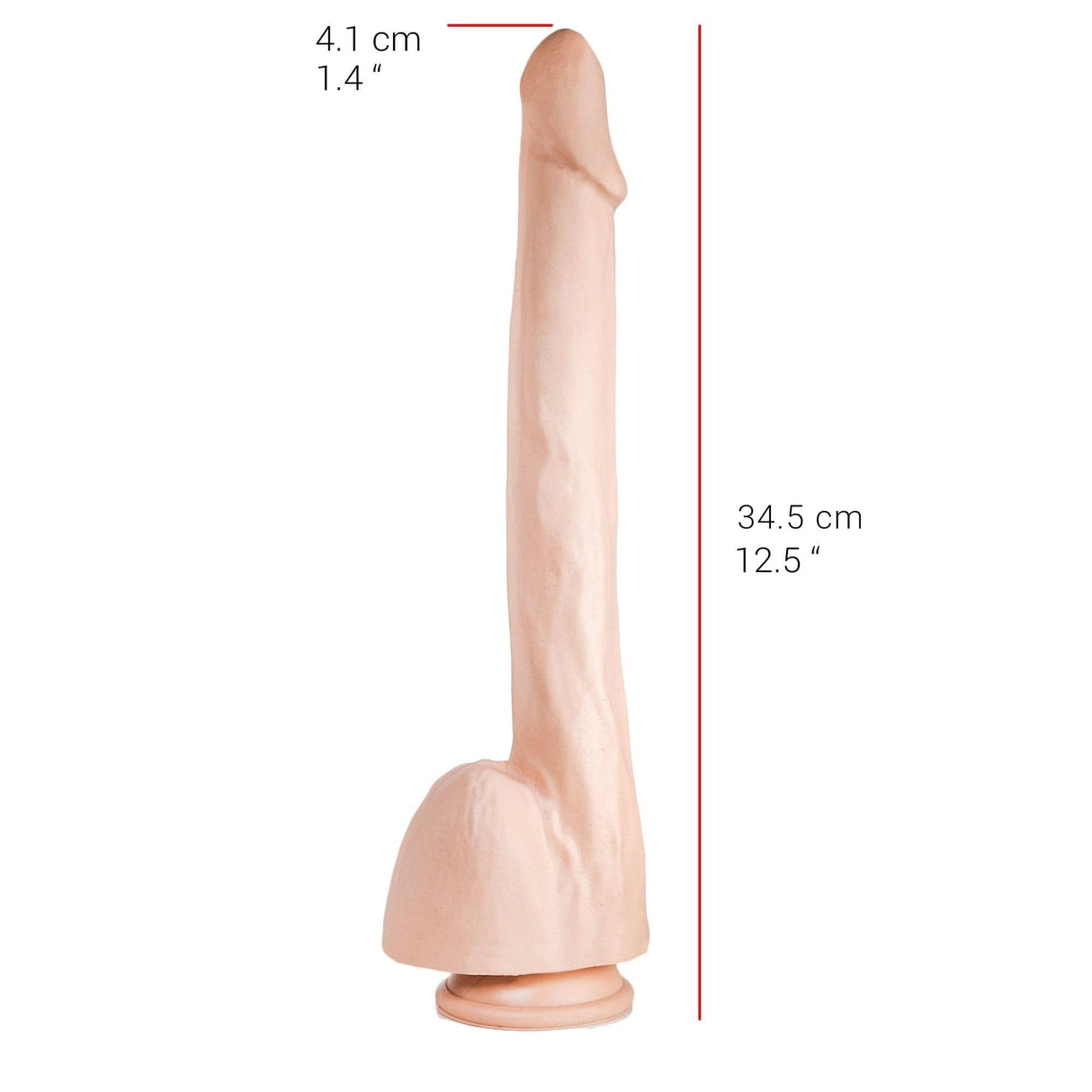 Dildo realistischer Gönner Natur 34,5 x 4,1 cm