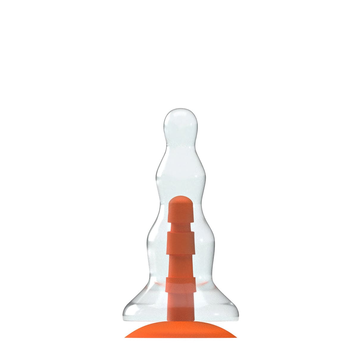 Dildo Rocket Dave Transparent 22,5 x 6,8 cm
