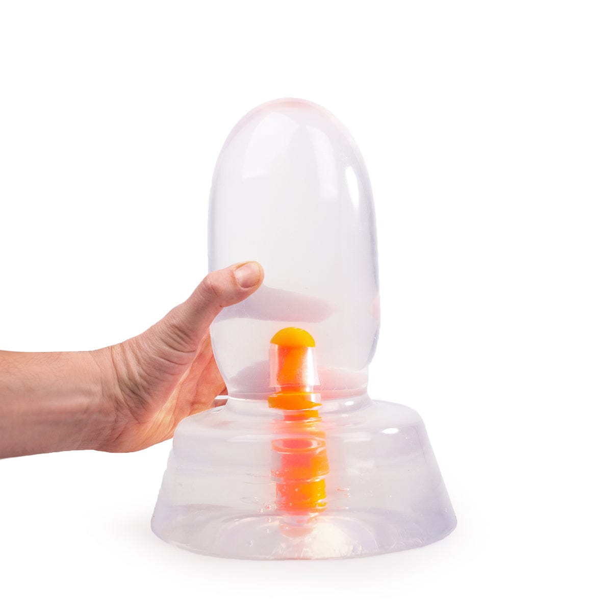 Dildo Rocket Dave Transparent 27,5 x 5,3 cm