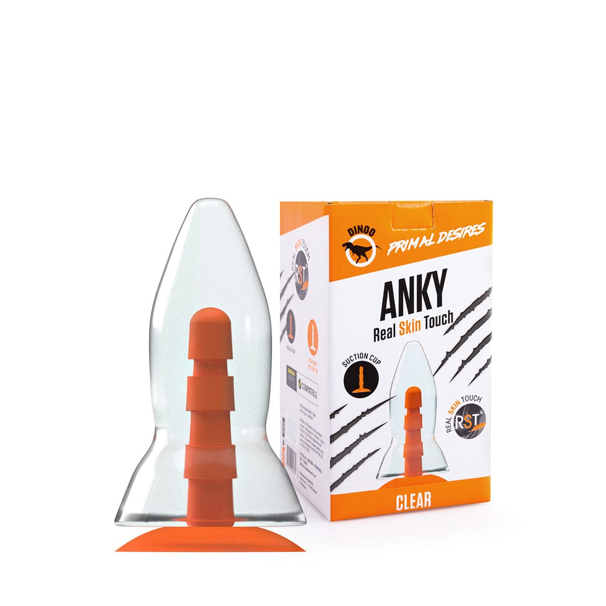 Dildo Rocket Transparent 21 x 8,8 cm