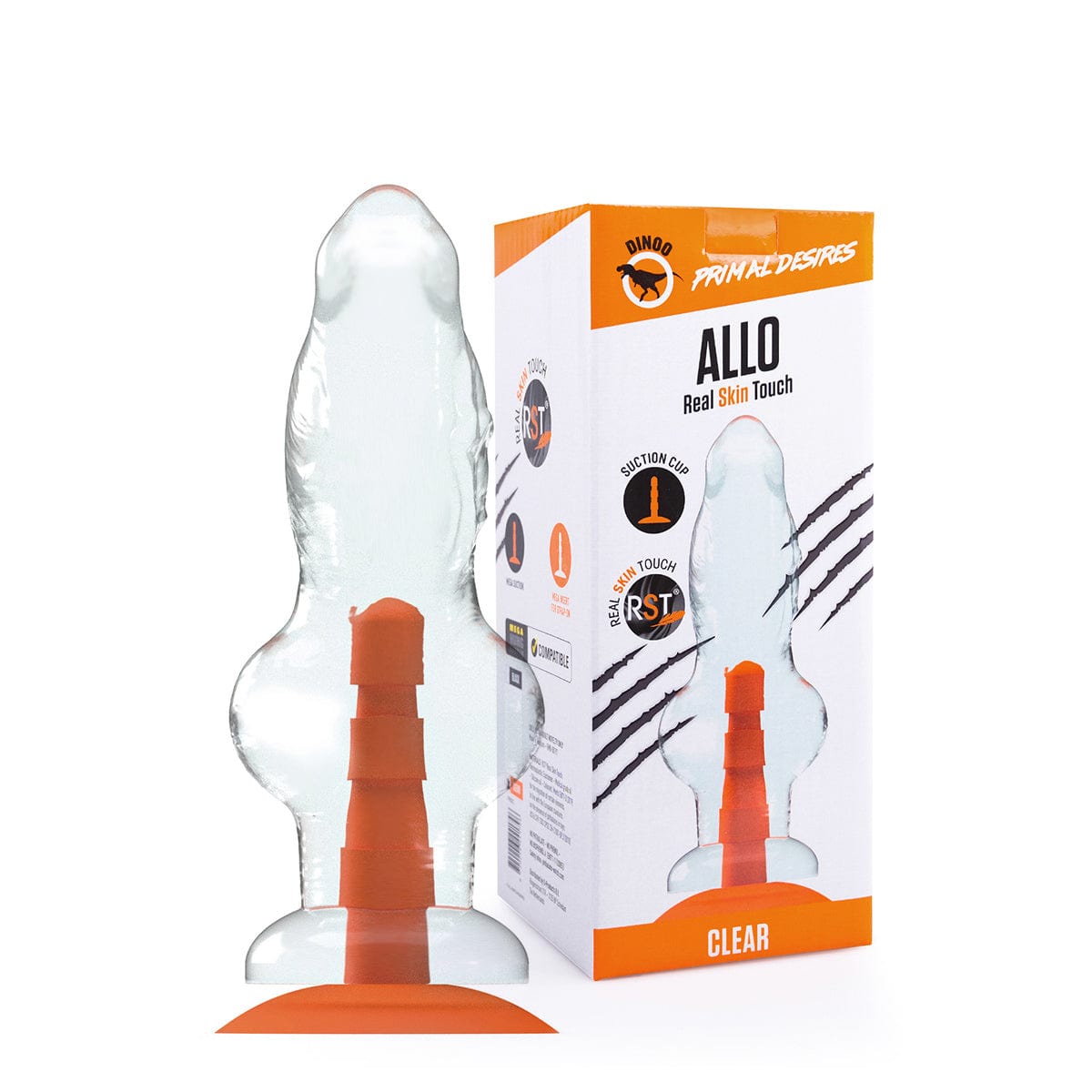 Dildo Rocket Transparent 30 x 6 cm