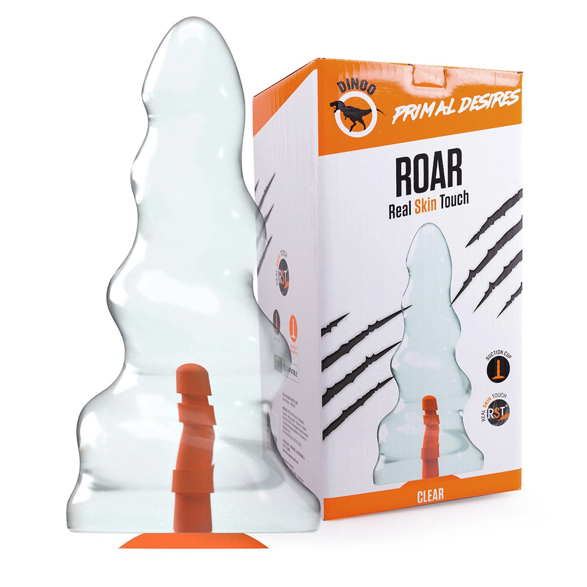 Dildo Runde Sache Transparent 38,5 x 8 cm