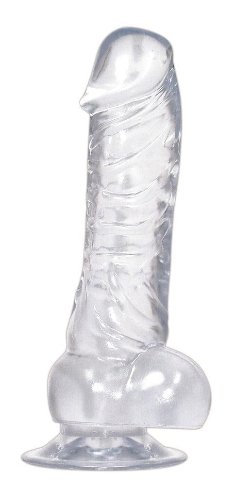 Dildo Saugfuß Klar 18 x 4,5 cm