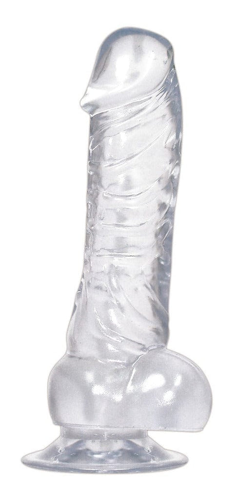 Dildo Saugfuß Klar 18 x 4,5 cm
