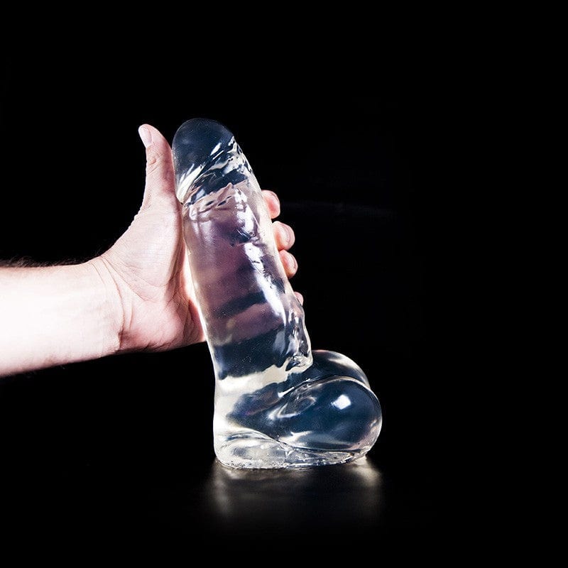 Dildo Schiefbahn transparent 23 x 6 cm