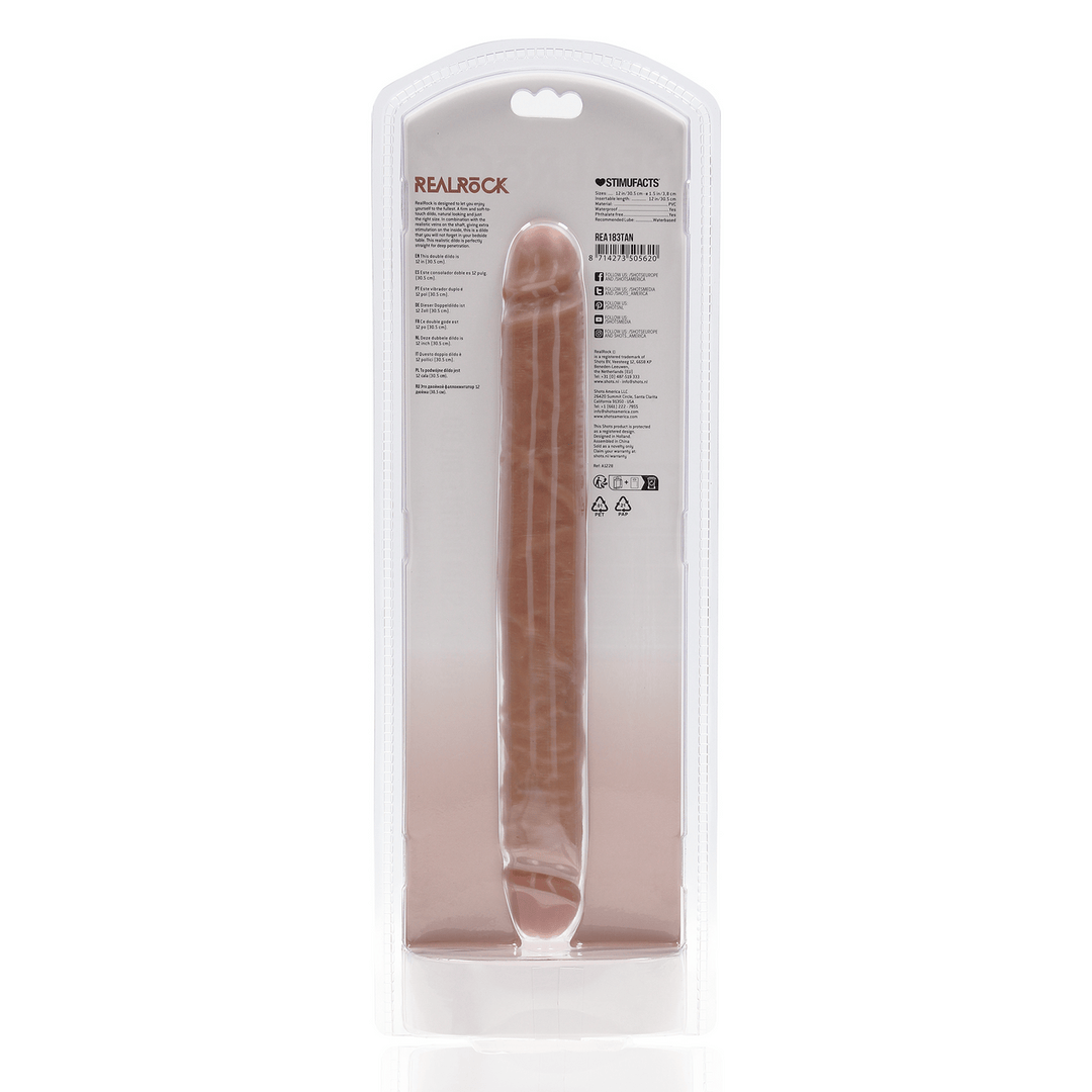 Dildo Slim doppelendig Schwarz 30,5 x Ø 3,8 cm – Ansicht 10