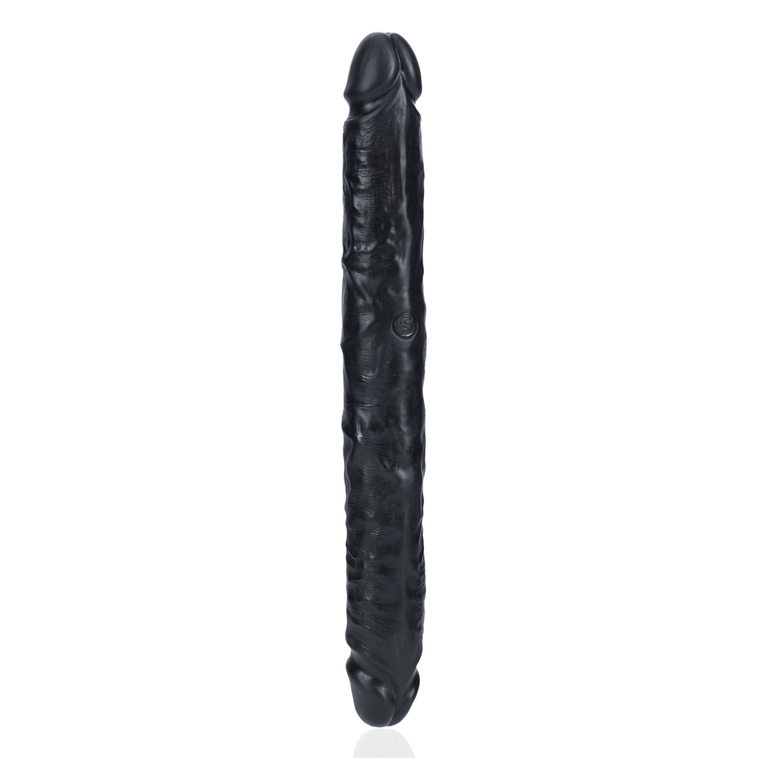Dildo Slim doppelendig Schwarz 30,5 x Ø 3,8 cm