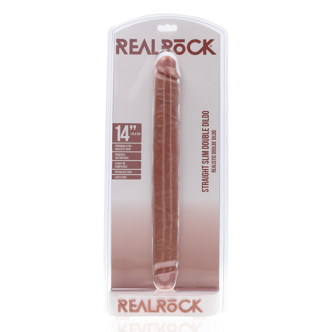 Dildo Slim doppelendig Schwarz 35,6 x Ø 3,8 cm – Ansicht 9