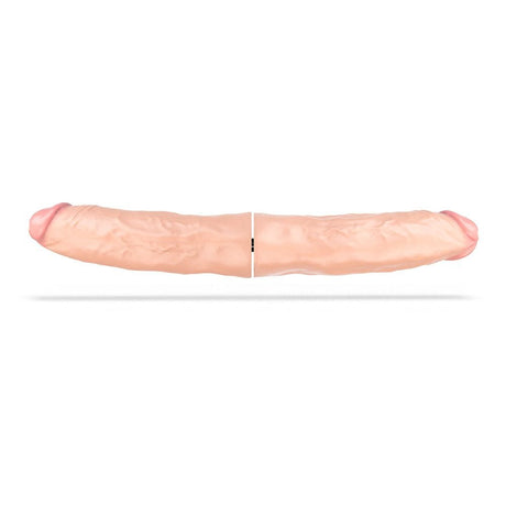 Doppeldildo 2 in 1 XXXL 32,5 x 8,8 cm Natur