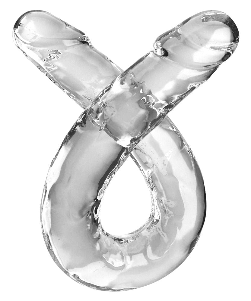 Doppeldildo Klare Sicht 46 x 4,3 cm