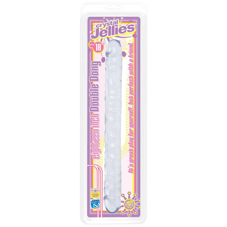 Doppeldildo Kristall transparent 45,5 x 4 cm