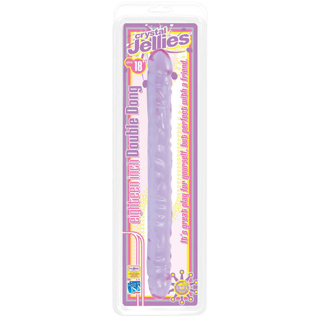 Doppeldildo Kristall violet 45,5 x 4 cm