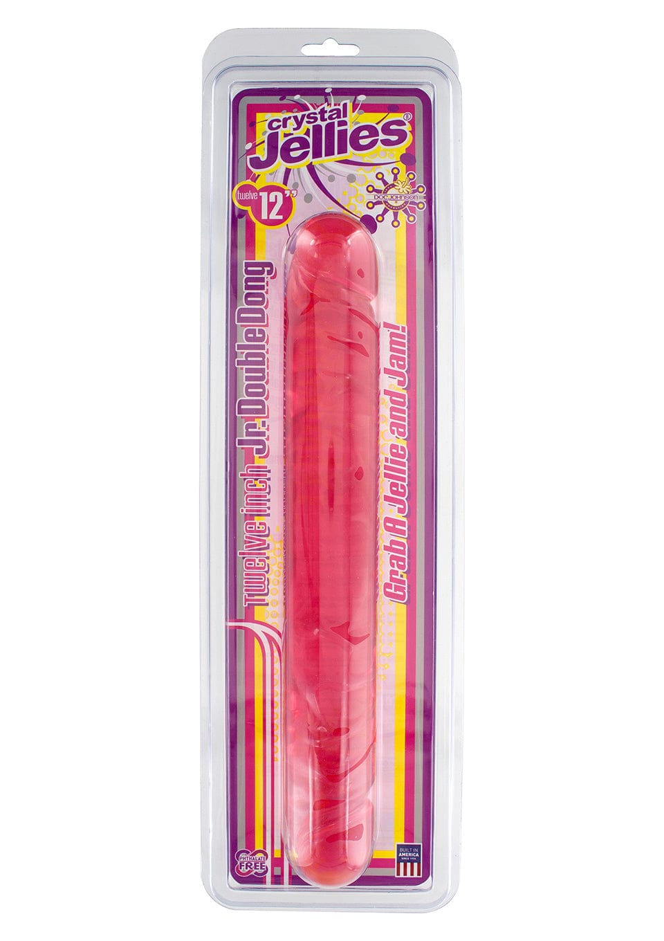 Doppeldildo Rib Pink 30,5 x 4 cm