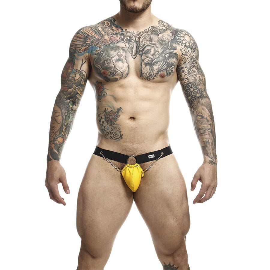 Dungeon Gelb Jockstrap mit Ketten Einheitsgröße