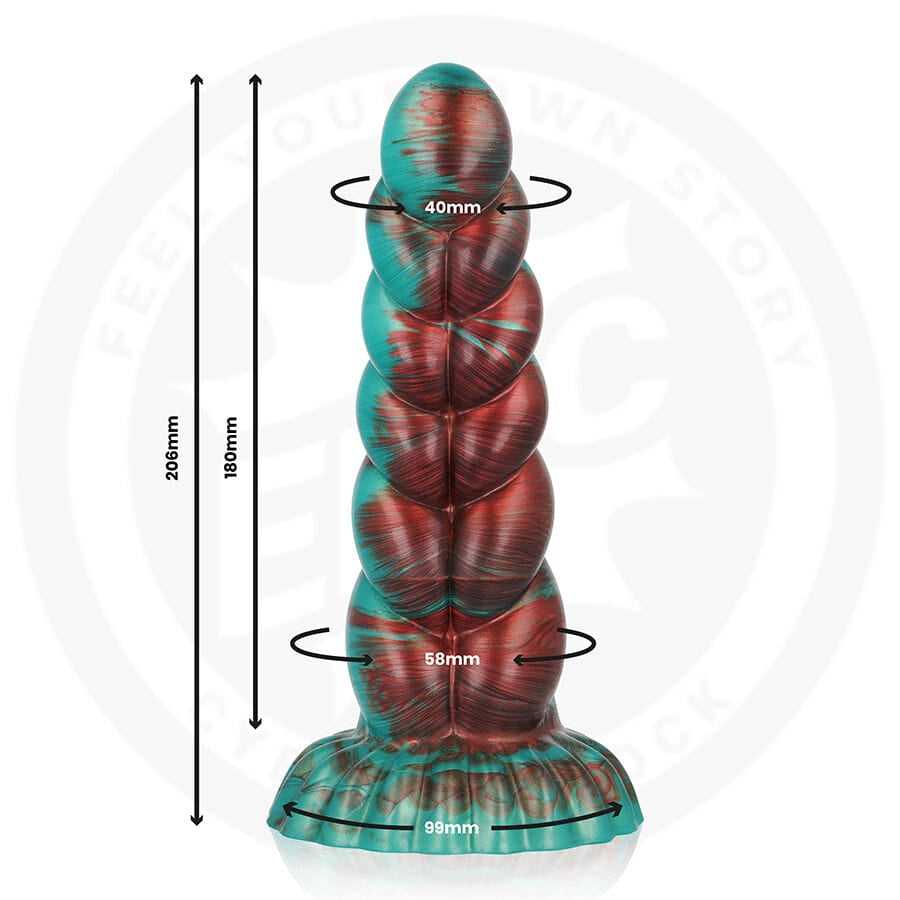Dildo Zirion Aridfire Blau 18 x 5,8 cm.1