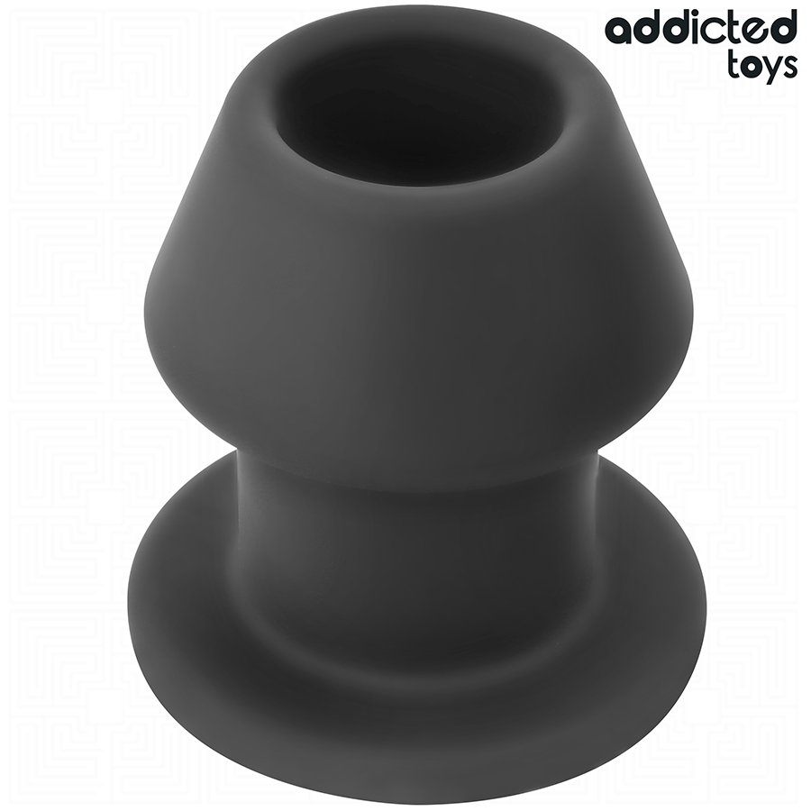 Extrem hohler Analplug Größe S Schwarz 7,5 x 6 cm