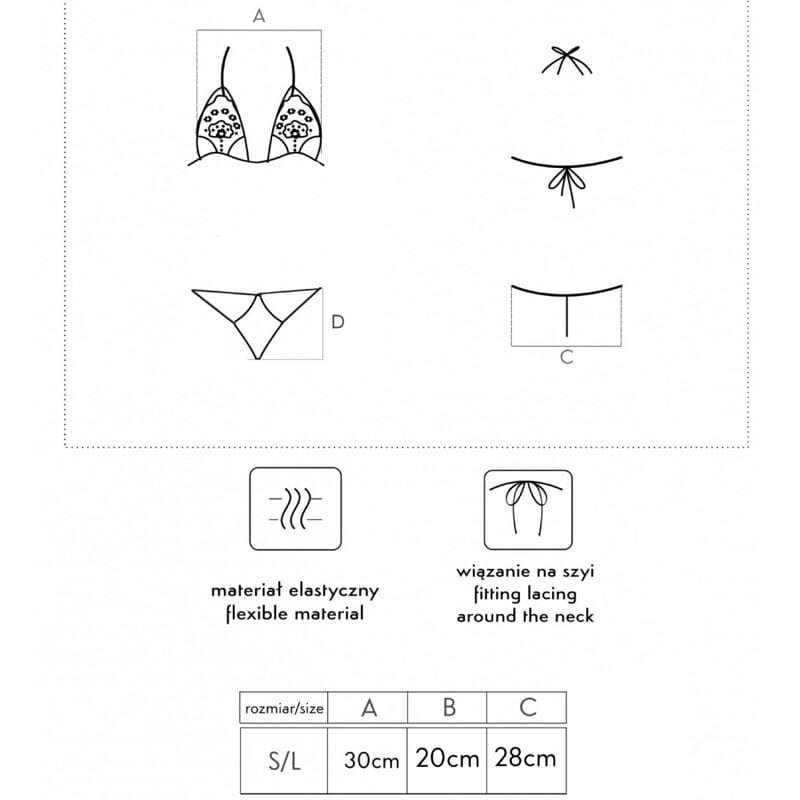 Fashion Jimena BH + String Schwarz Einheitsgröße – Ansicht 6